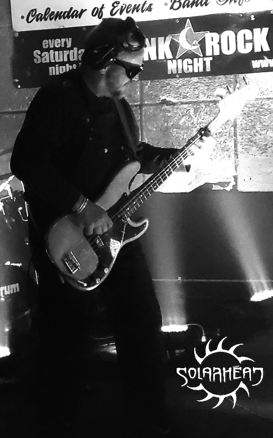 Mike performing with Solarhead
